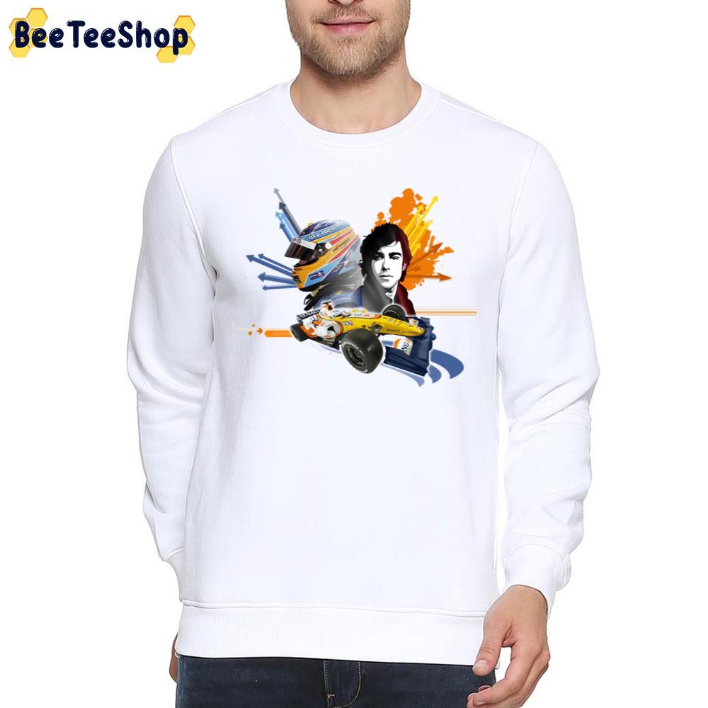 Illustration Fernando Alonso Art Racing Unisex T-Shirt Illustration Fernando Alonso Art Racing Unisex T-Shirt