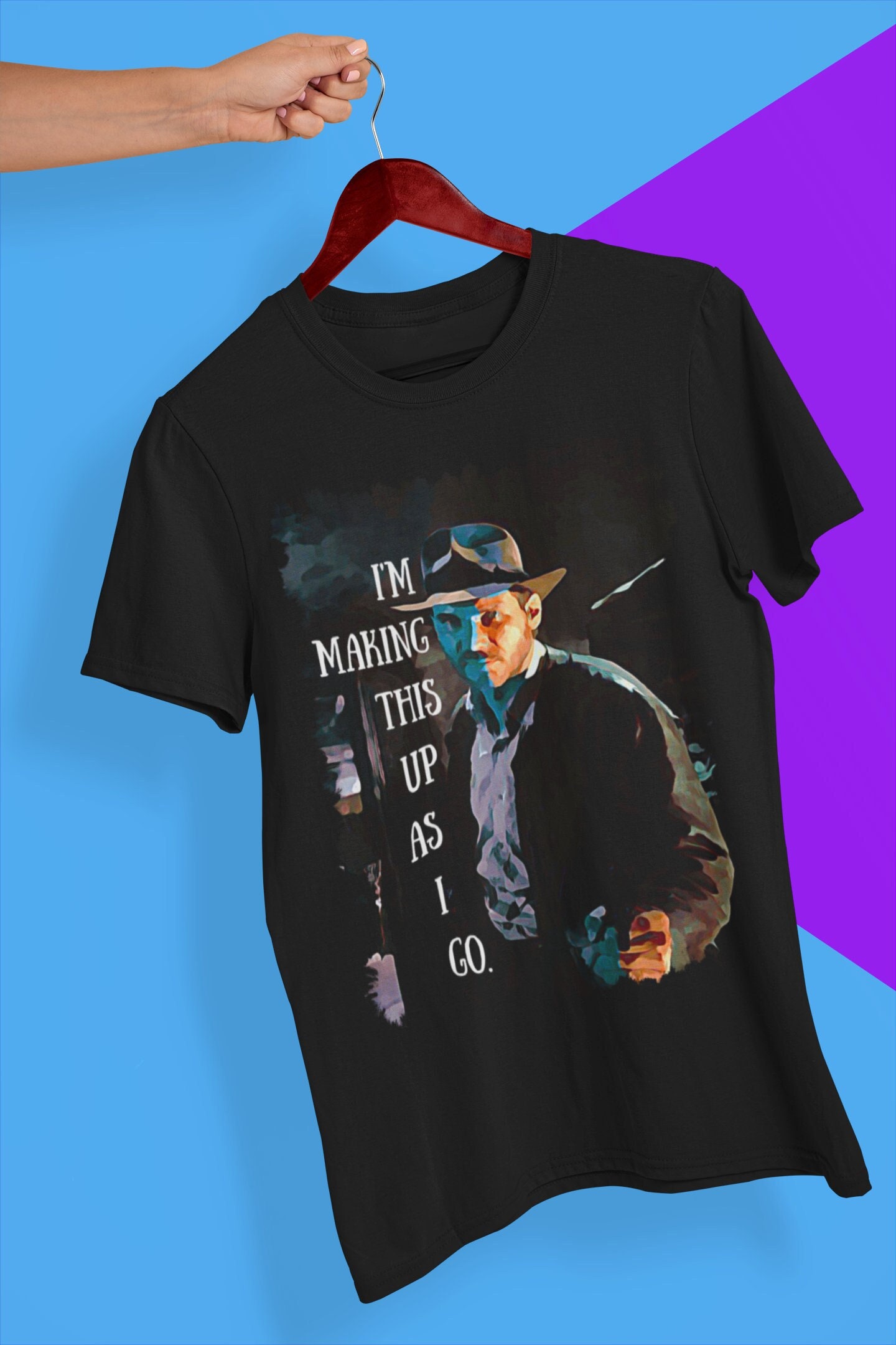 I'm Making This Up As I Go Indiana Jones Movie Halloween Unisex T-Shirt I'm Making This Up As I Go Indiana Jones Movie Halloween Unisex T-Shirt