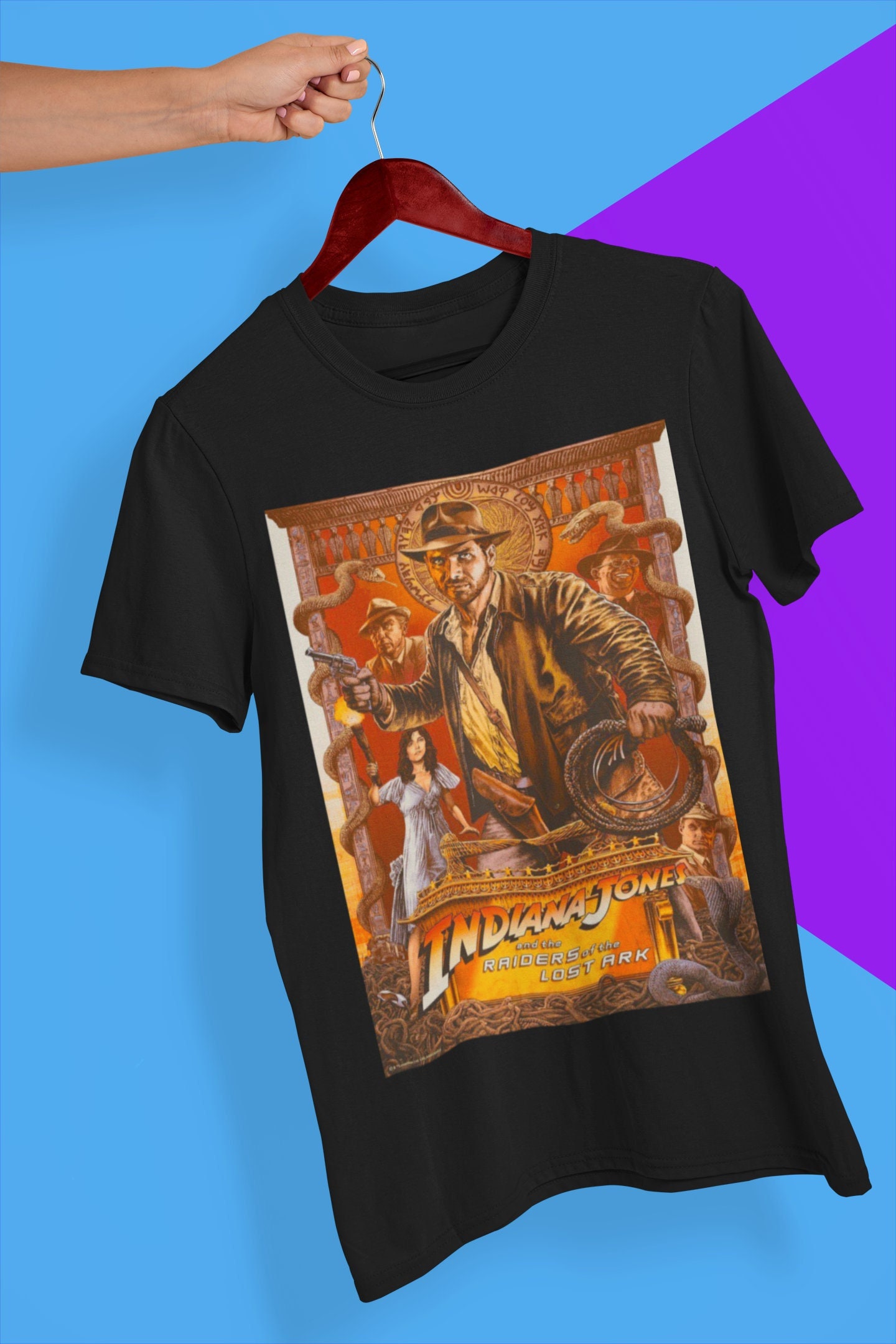Indiana Jones And The Raiders Of The Lost Ark Movie Halloween Unisex T-Shirt Indiana Jones And The Raiders Of The Lost Ark Movie Halloween Unisex T-Shirt