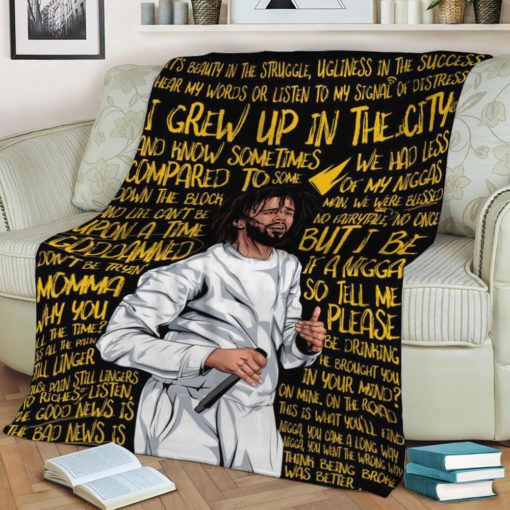 J Cole Fleece Blanket Throw Blanket Gift J Cole Fleece Blanket Throw Blanket Gift