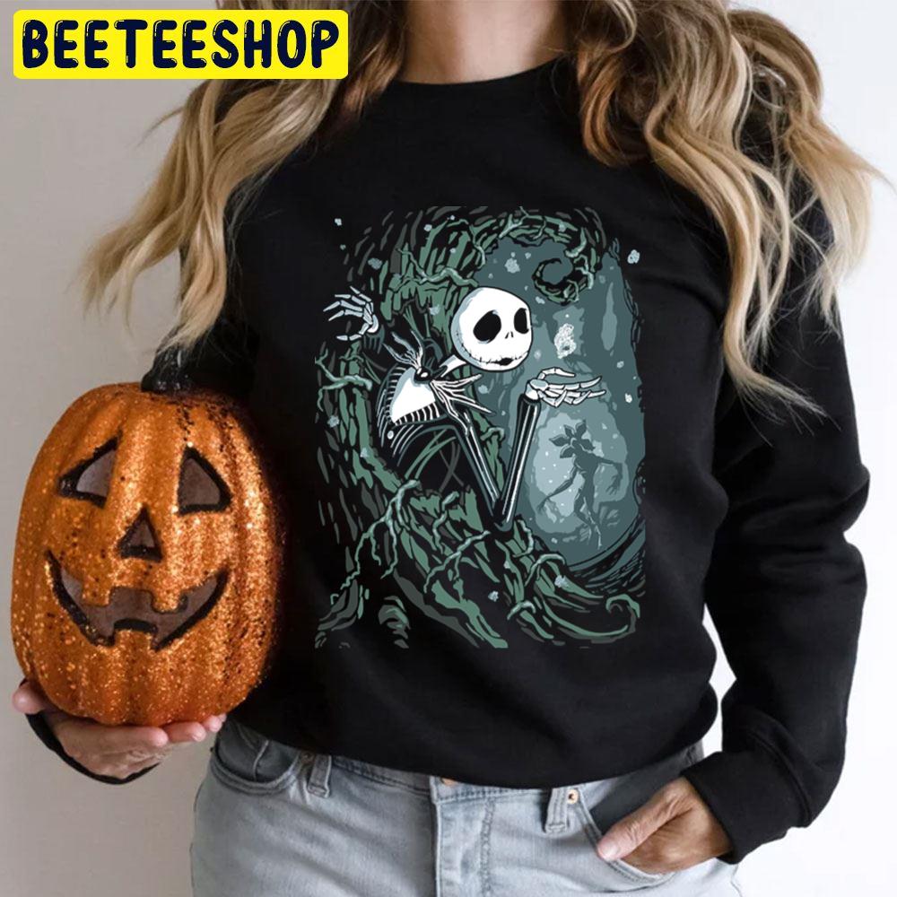 Jack Skellington And The Demogorgon Halloween Unisex T-Shirt Jack Skellington And The Demogorgon Halloween Unisex T-Shirt