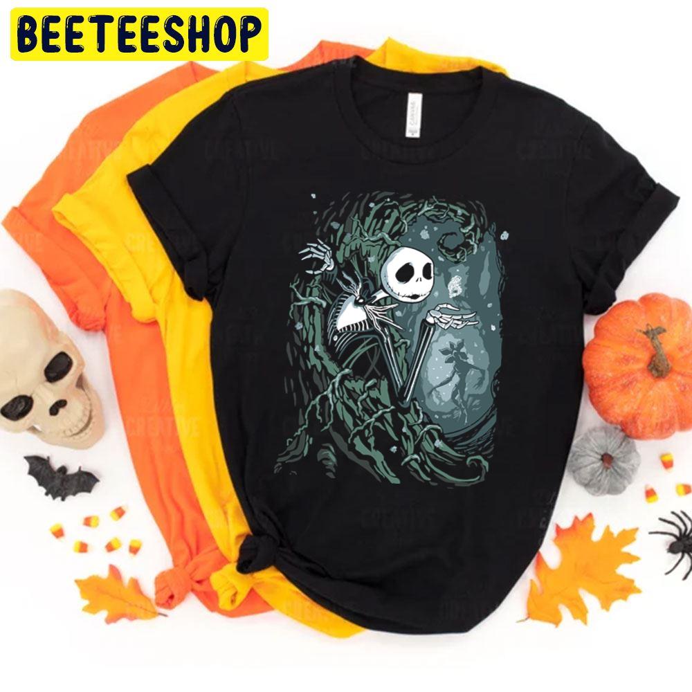 Jack Skellington And The Demogorgon Halloween Unisex T-Shirt Jack Skellington And The Demogorgon Halloween Unisex T-Shirt