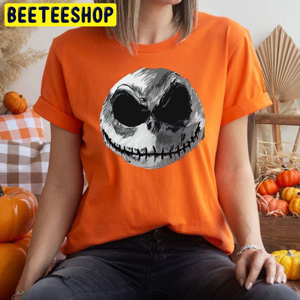 Jack Skellington Face The Nightmare Before Christmas Halloween Unisex T-Shirt Jack Skellington Face The Nightmare Before Christmas Halloween Unisex T-Shirt