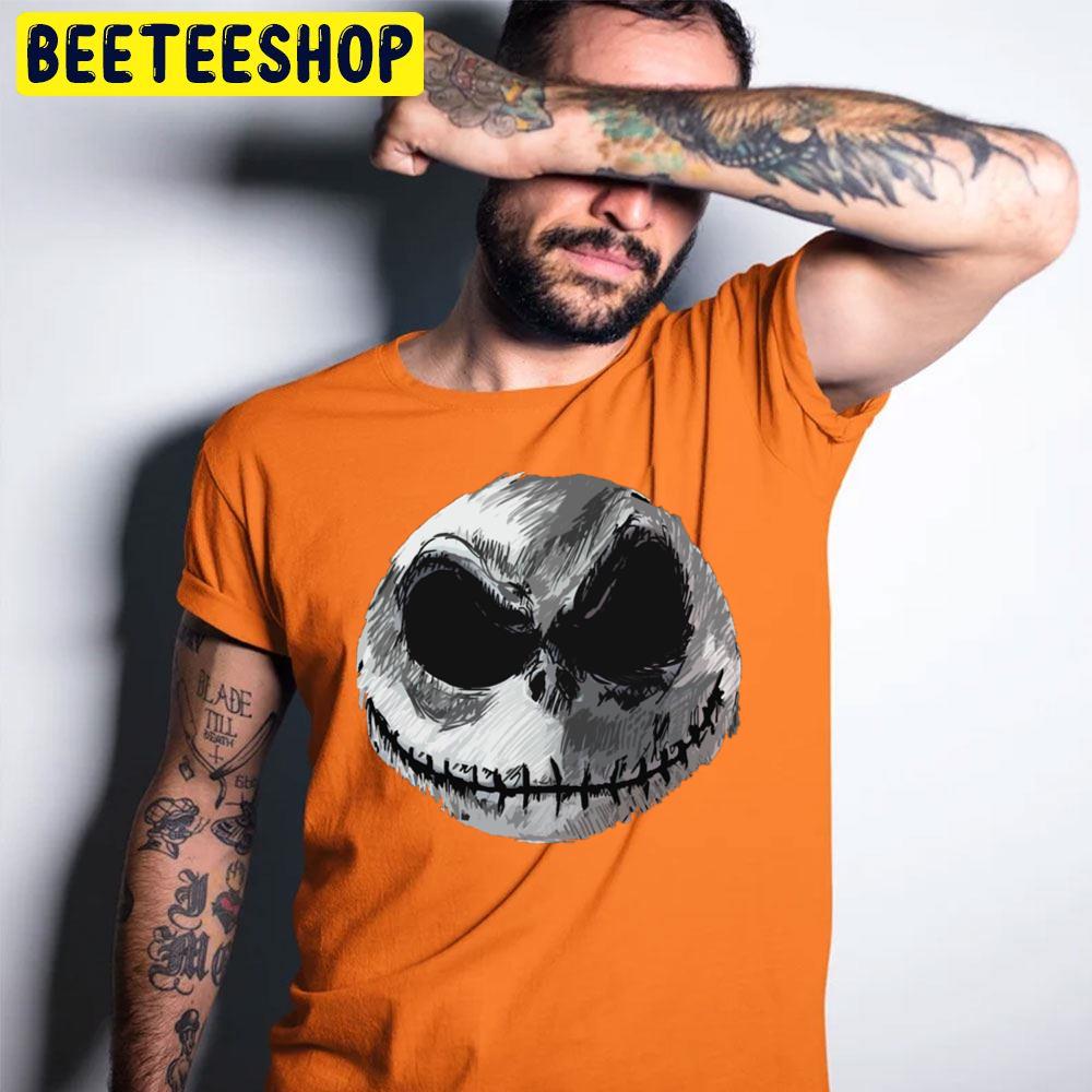 Jack Skellington Face The Nightmare Before Christmas Halloween Unisex T-Shirt Jack Skellington Face The Nightmare Before Christmas Halloween Unisex T-Shirt