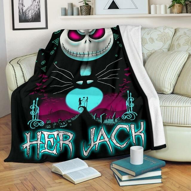 Jack Skellington Nightmare Before Christmas Fleece Blanket Throw Blanket Gift Jack Skellington Nightmare Before Christmas Fleece Blanket Throw Blanket Gift