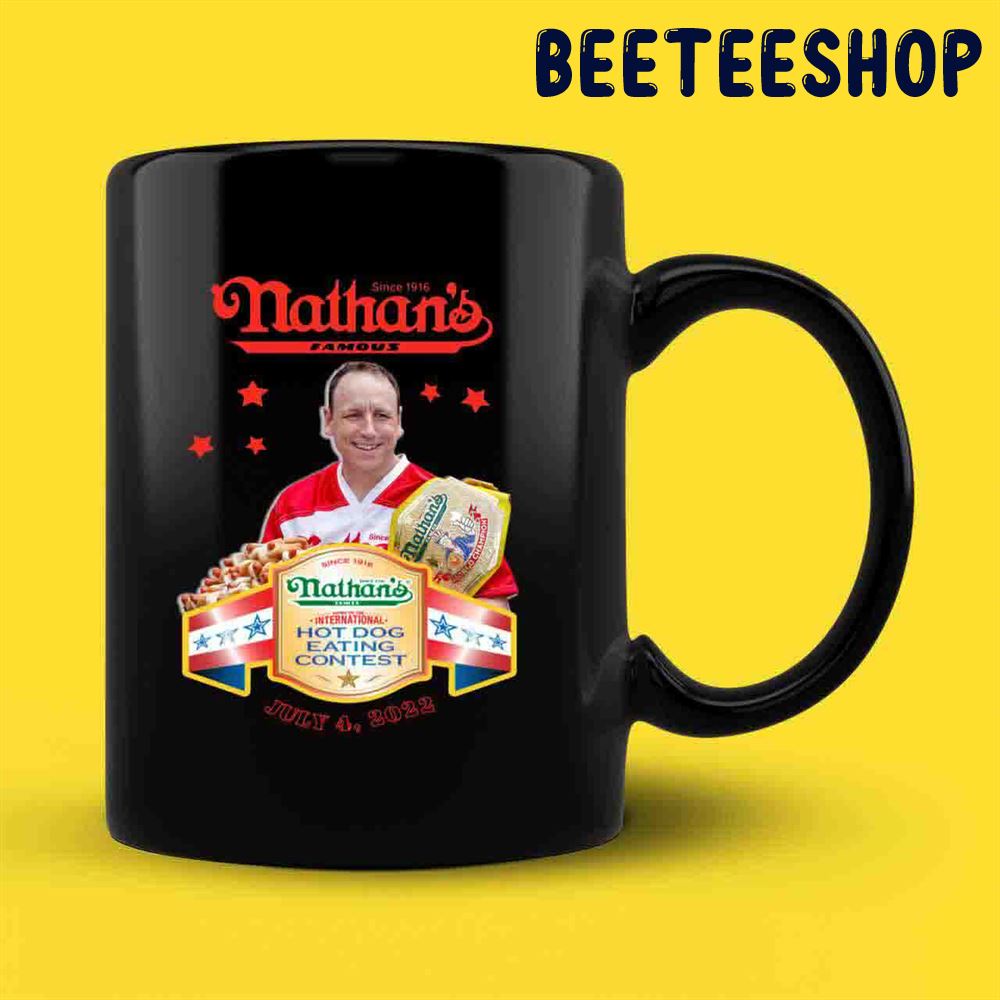 Joey Chestnut Nathans Hot Dog Eating Contest 2021 Mug Joey Chestnut Nathans Hot Dog Eating Contest 2021 Mug