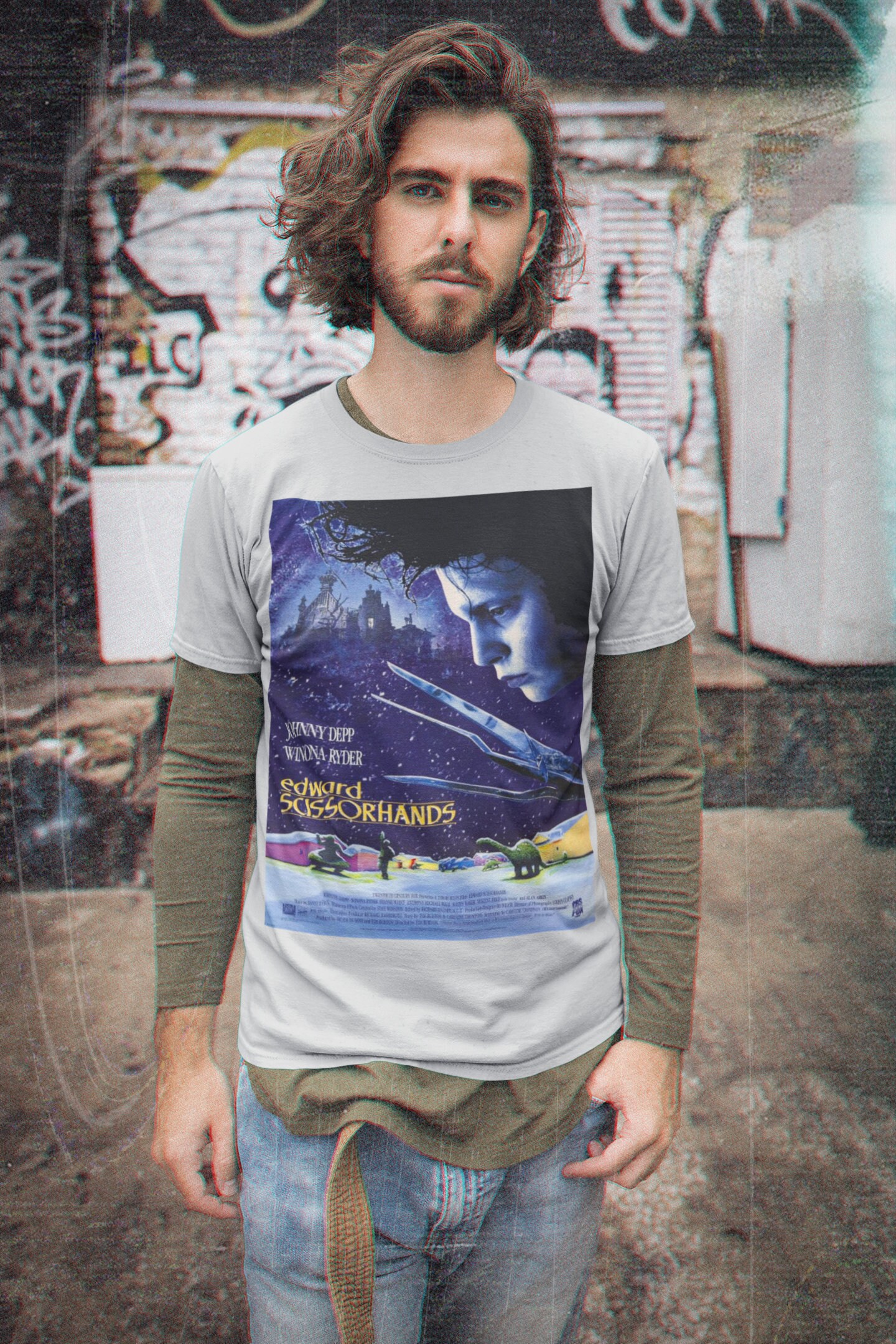 Johhny Depp Edward Scissor Hands Halloween Unisex T-Shirt Johhny Depp Edward Scissor Hands Halloween Unisex T-Shirt