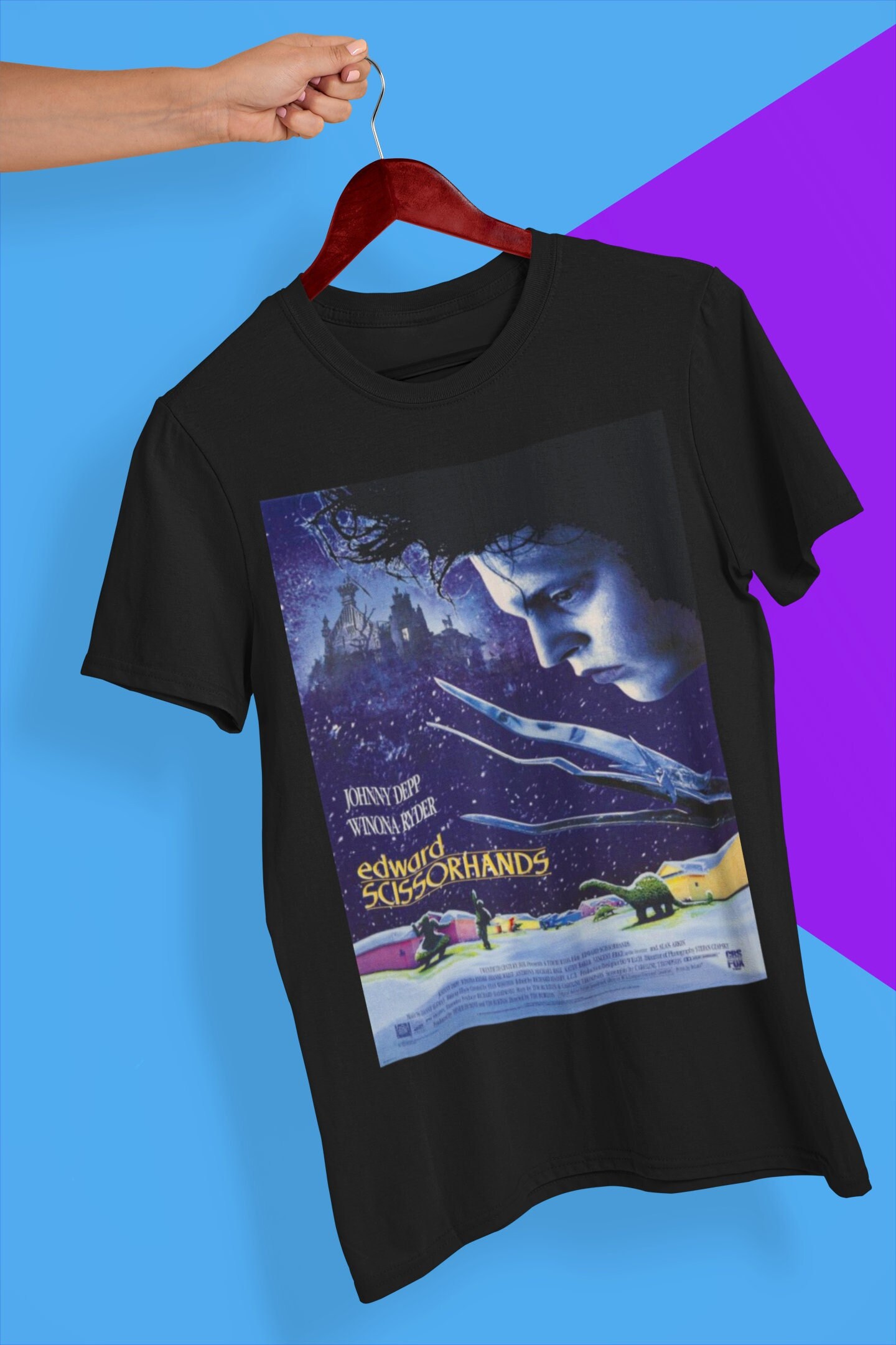 Johhny Depp Edward Scissor Hands Halloween Unisex T-Shirt Johhny Depp Edward Scissor Hands Halloween Unisex T-Shirt