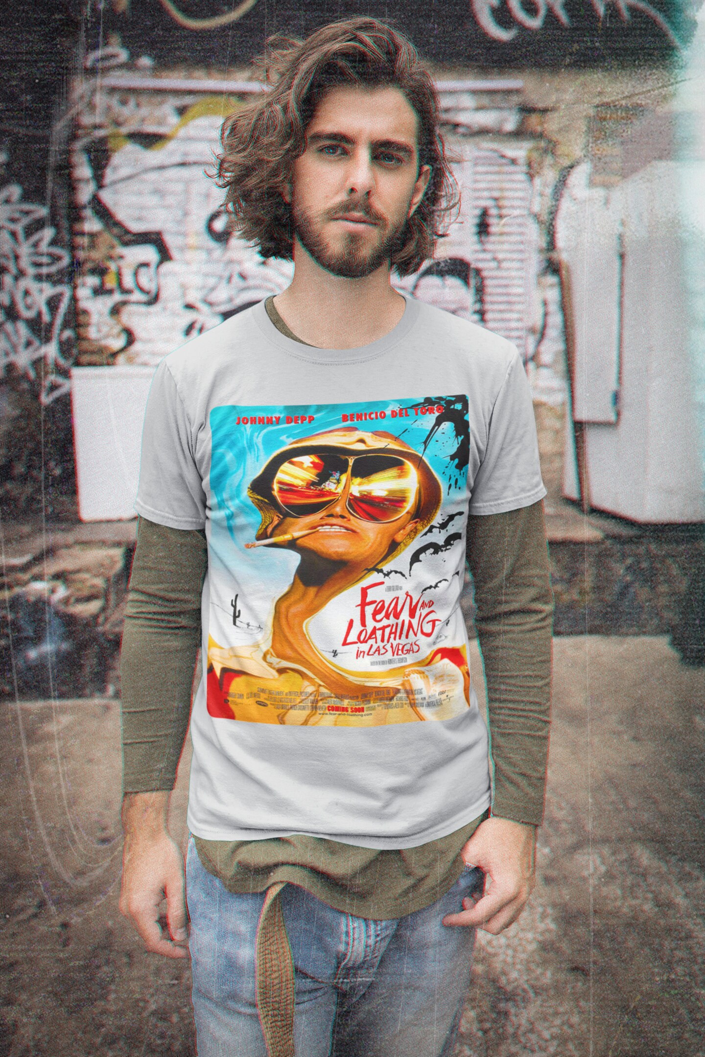 Johnny Depp Benicio Del Toro Fear And Loathing In Las Vegas Halloween Unisex T-Shirt Johnny Depp Benicio Del Toro Fear And Loathing In Las Vegas Halloween Unisex T-Shirt