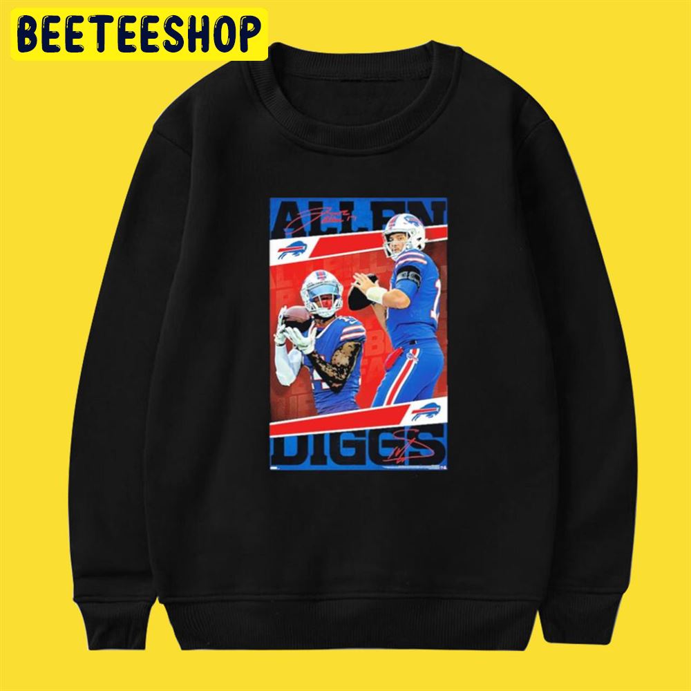 Josh Allen Stefon Diggs Buffalo Bills Unisex T-Shirt Josh Allen Stefon Diggs Buffalo Bills Unisex T-Shirt