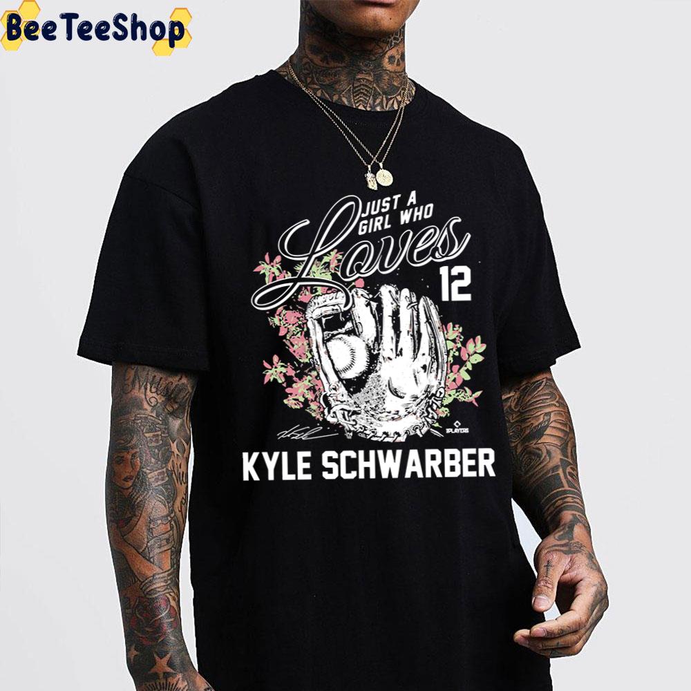 Just A Girl Who Loves Kyle Schwarber Baseball Unisex T-Shirt Just A Girl Who Loves Kyle Schwarber Baseball Unisex T-Shirt
