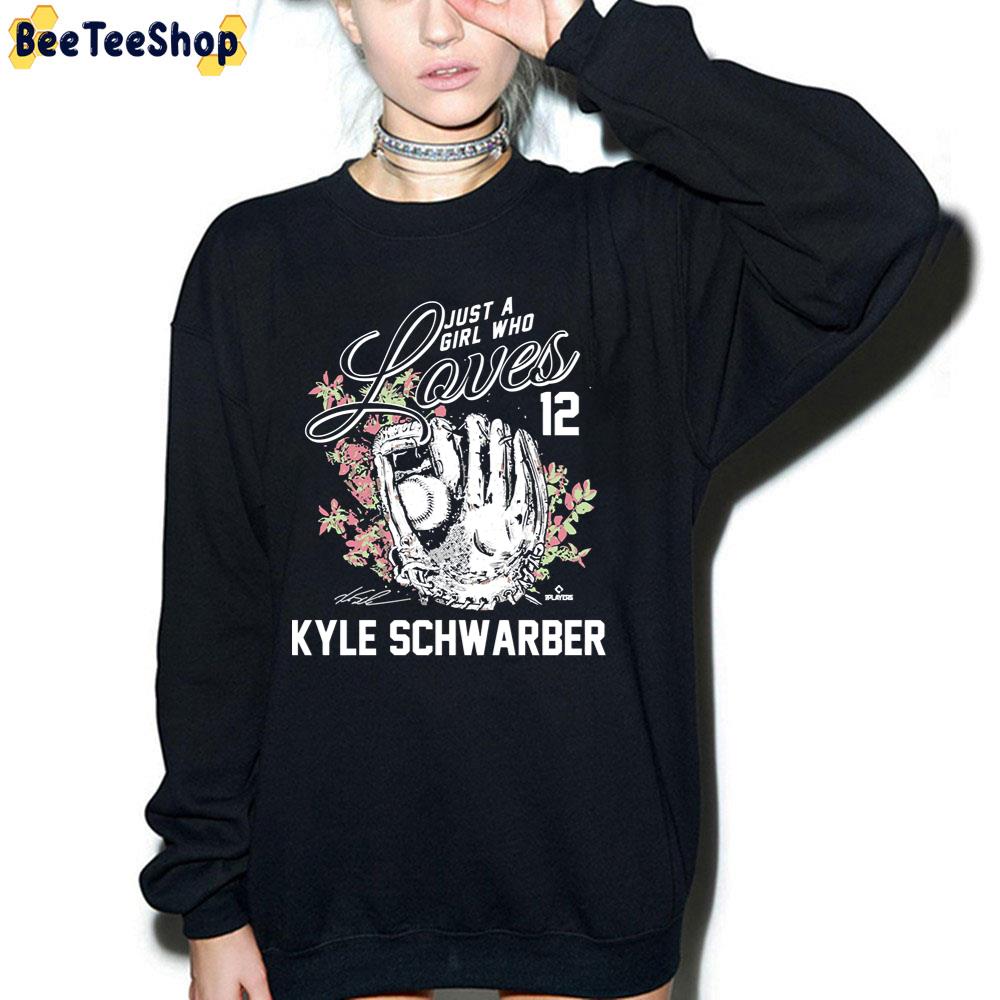 Just A Girl Who Loves Kyle Schwarber Baseball Unisex T-Shirt Just A Girl Who Loves Kyle Schwarber Baseball Unisex T-Shirt