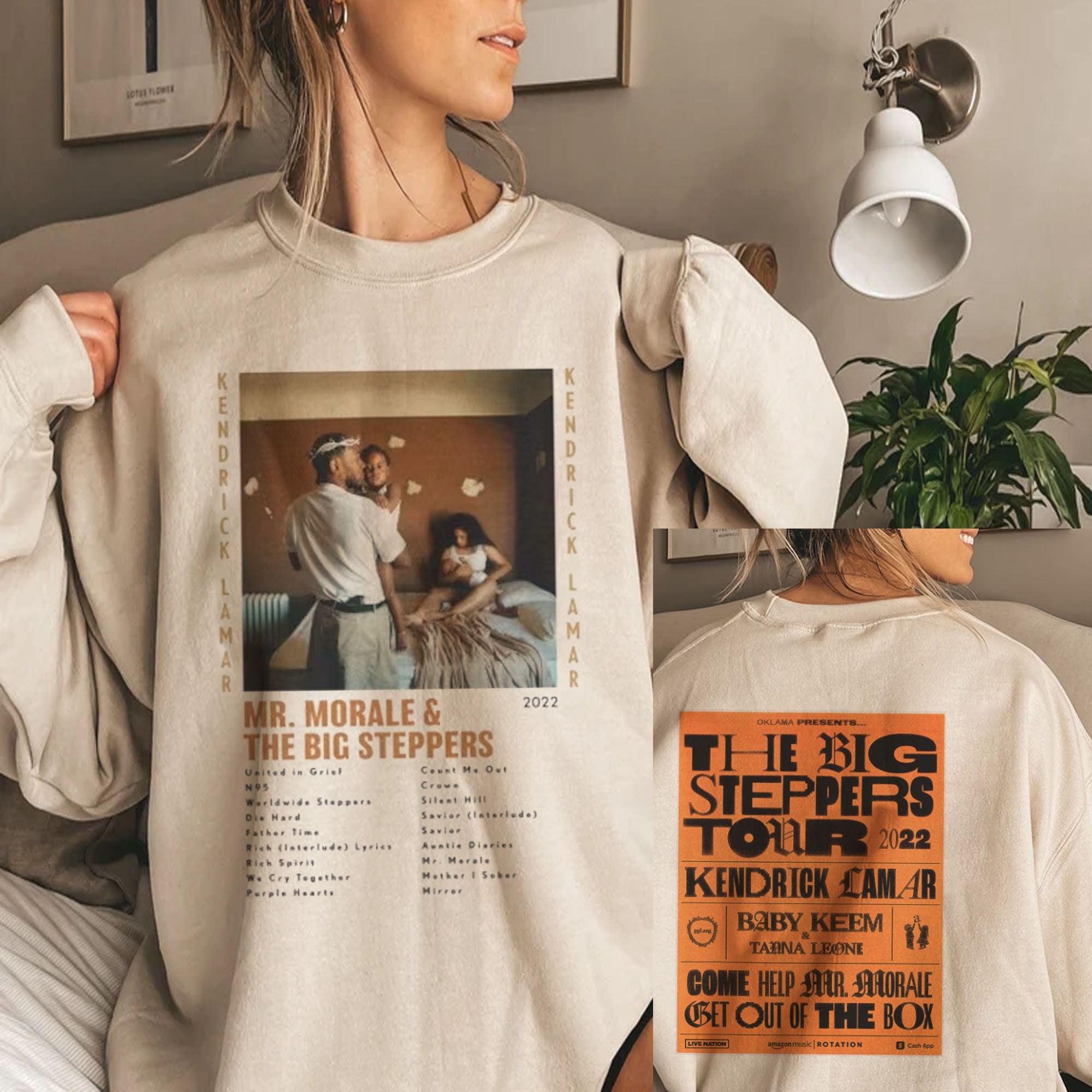 Kendrick Lamar Mr Morale & The Big Steppers Rap Musichop Unisex Sweatshirt Kendrick Lamar Mr Morale & The Big Steppers Rap Musichop Unisex Sweatshirt
