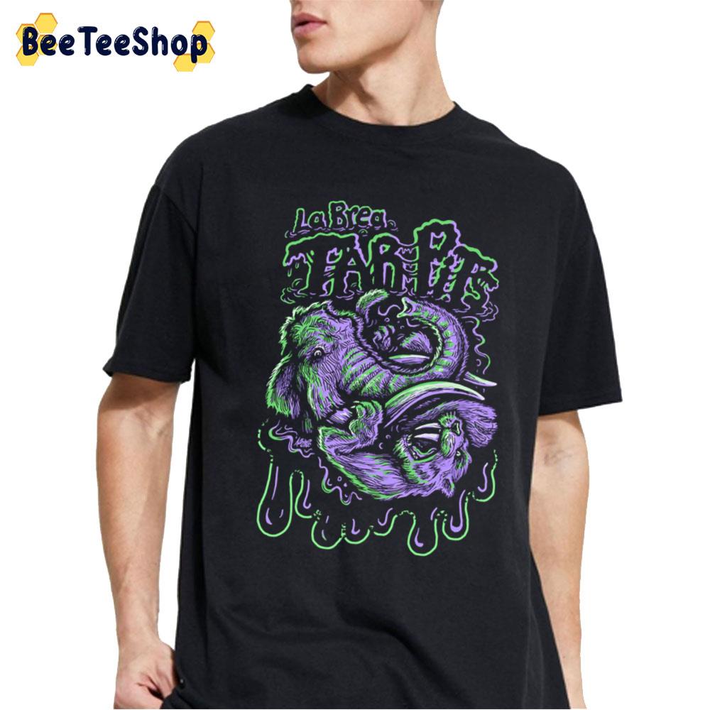 La Brea Tar Pits Mammoth Vs. Sabre Tooth Unisex T-Shirt La Brea Tar Pits Mammoth Vs. Sabre Tooth Unisex T-Shirt