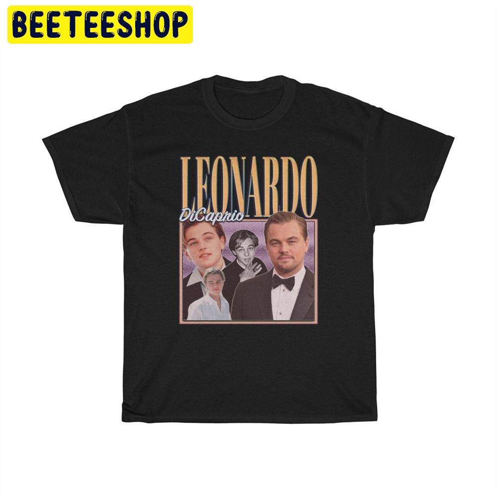 Leonardo Dicaprio Retro Vintage Art Unisex T-Shirt Leonardo Dicaprio Retro Vintage Art Unisex T-Shirt