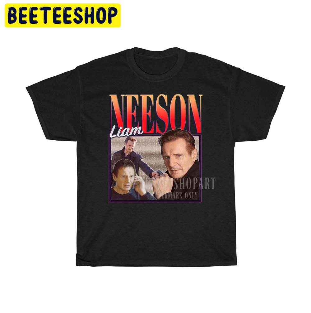 Liam Neeson Retro Vintage Art Unisex T-Shirt Liam Neeson Retro Vintage Art Unisex T-Shirt