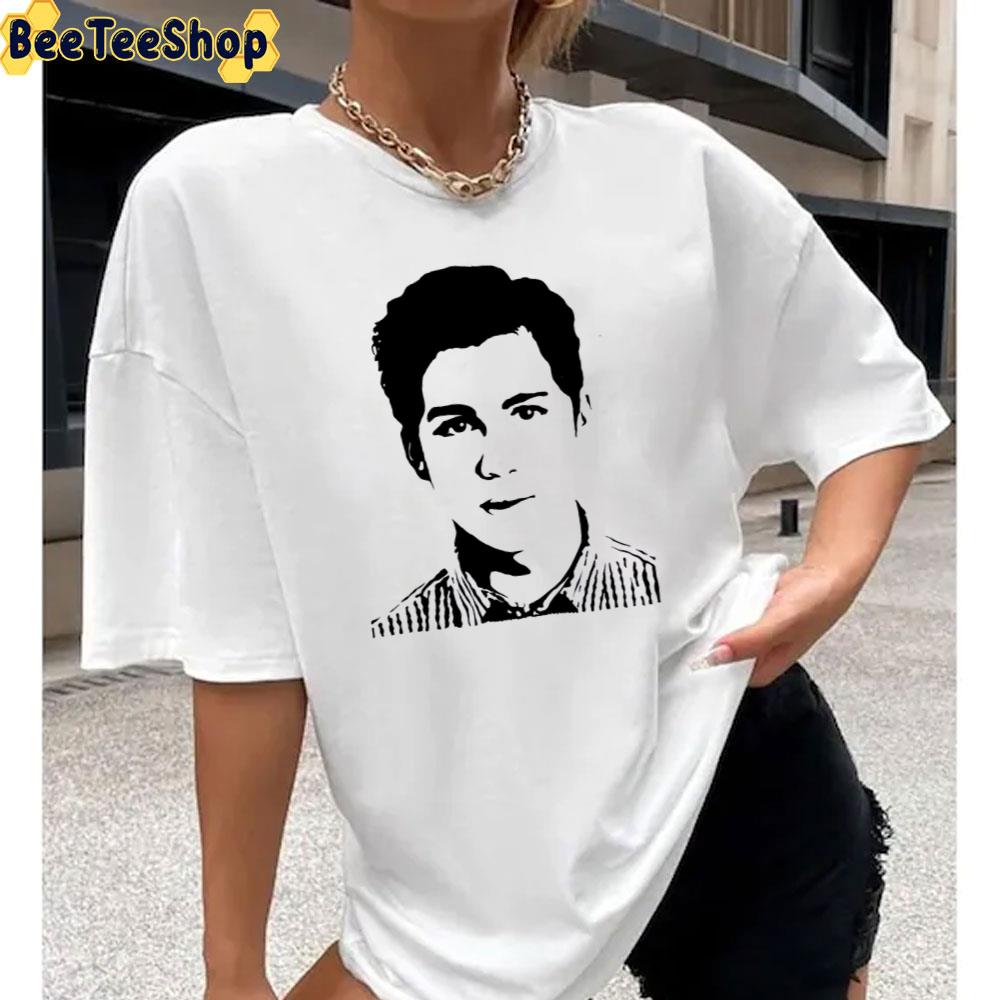Logan Lerman Black Art Unisex T-Shirt Logan Lerman Black Art Unisex T-Shirt