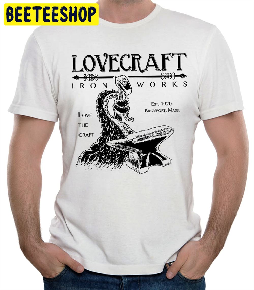 Lovecraft Iron Works Funny Unisex T-Shirt Lovecraft Iron Works Funny Unisex T-Shirt