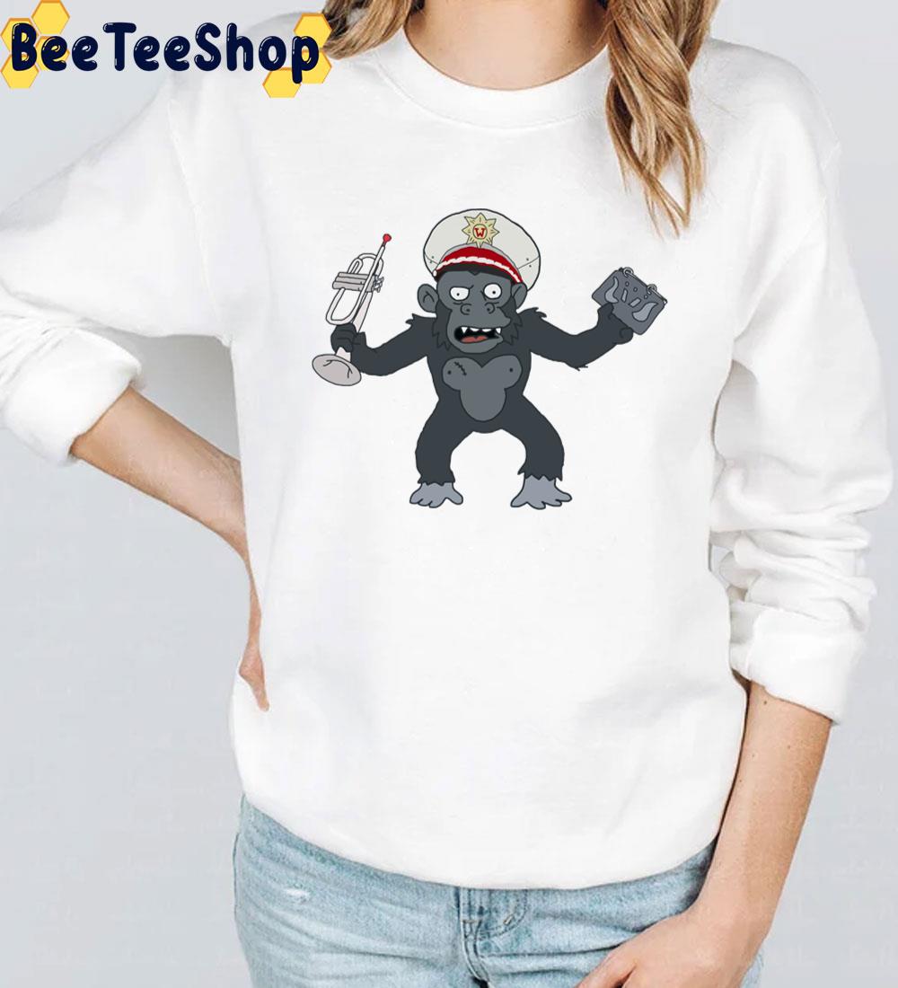Monkey With Trumpet Unisex T-Shirt Monkey With Trumpet Unisex T-Shirt