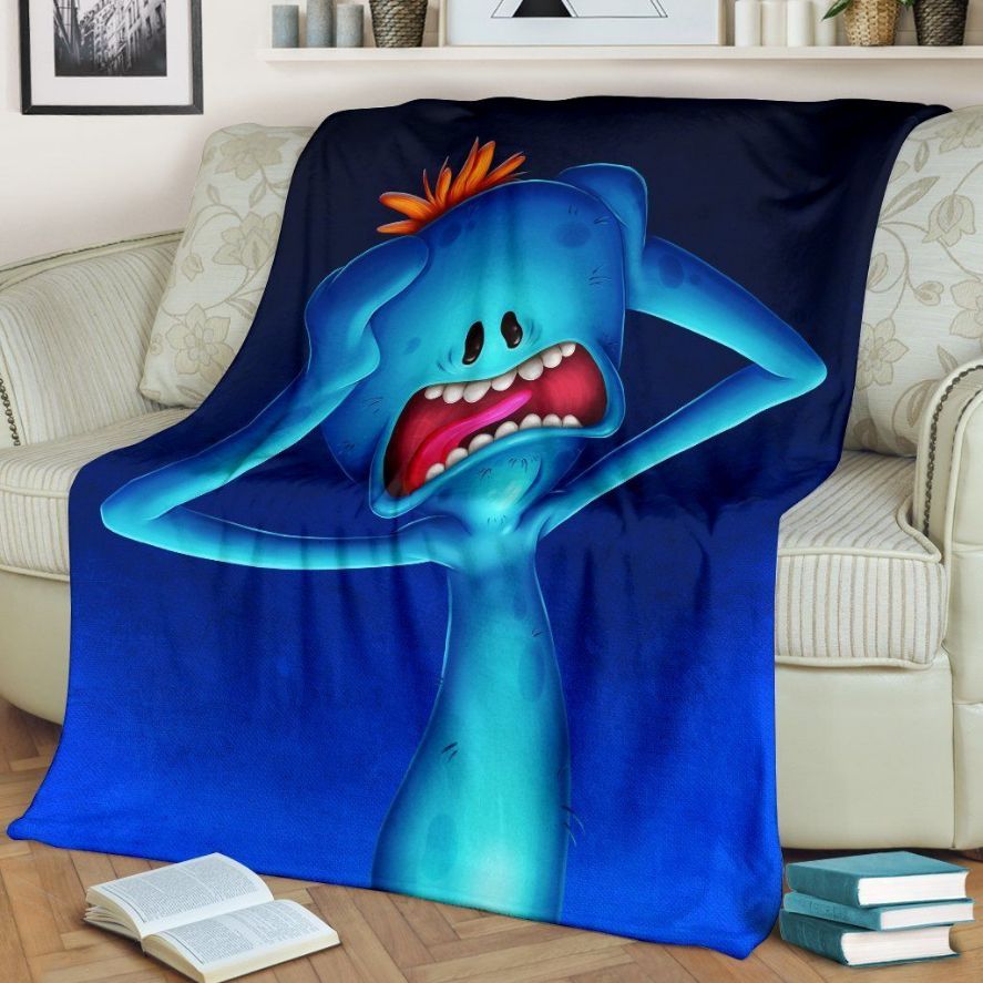 Mr Meeseeks Premium Fleece Blanket Throw Blanket Gift Mr Meeseeks Premium Fleece Blanket Throw Blanket Gift