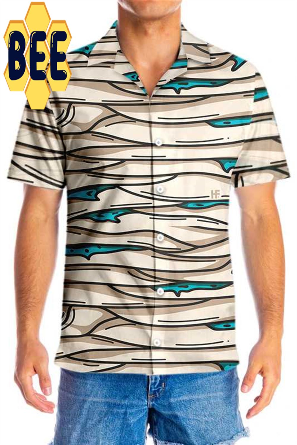 Mummy Costume Halloween Hawaiian Shirt Mummy Costume Halloween Hawaiian Shirt