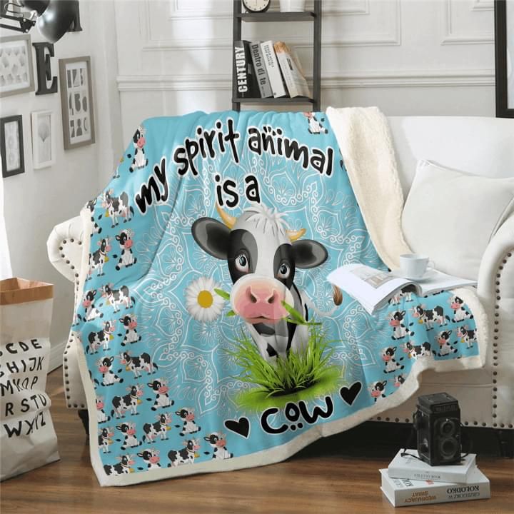 My Spirit Animal Is A Cow Blanket My Spirit Animal Is A Cow Blanket