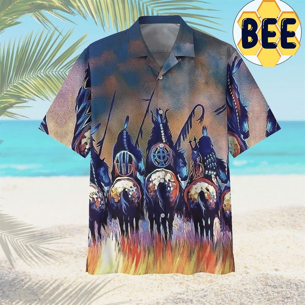 Native American Horse Hawaiian Shirt Native American Horse Hawaiian Shirt