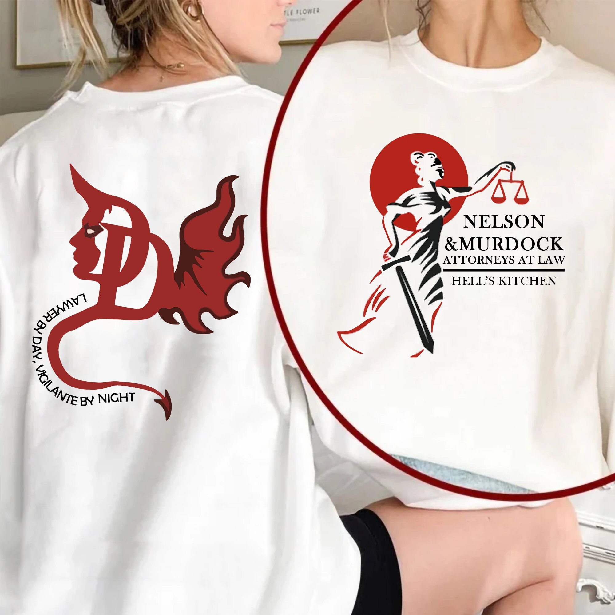 Nelson & Murdock Attorneys At Law Hell's Kitchen Unisex Sweatshirt Nelson & Murdock Attorneys At Law Hell's Kitchen Unisex Sweatshirt