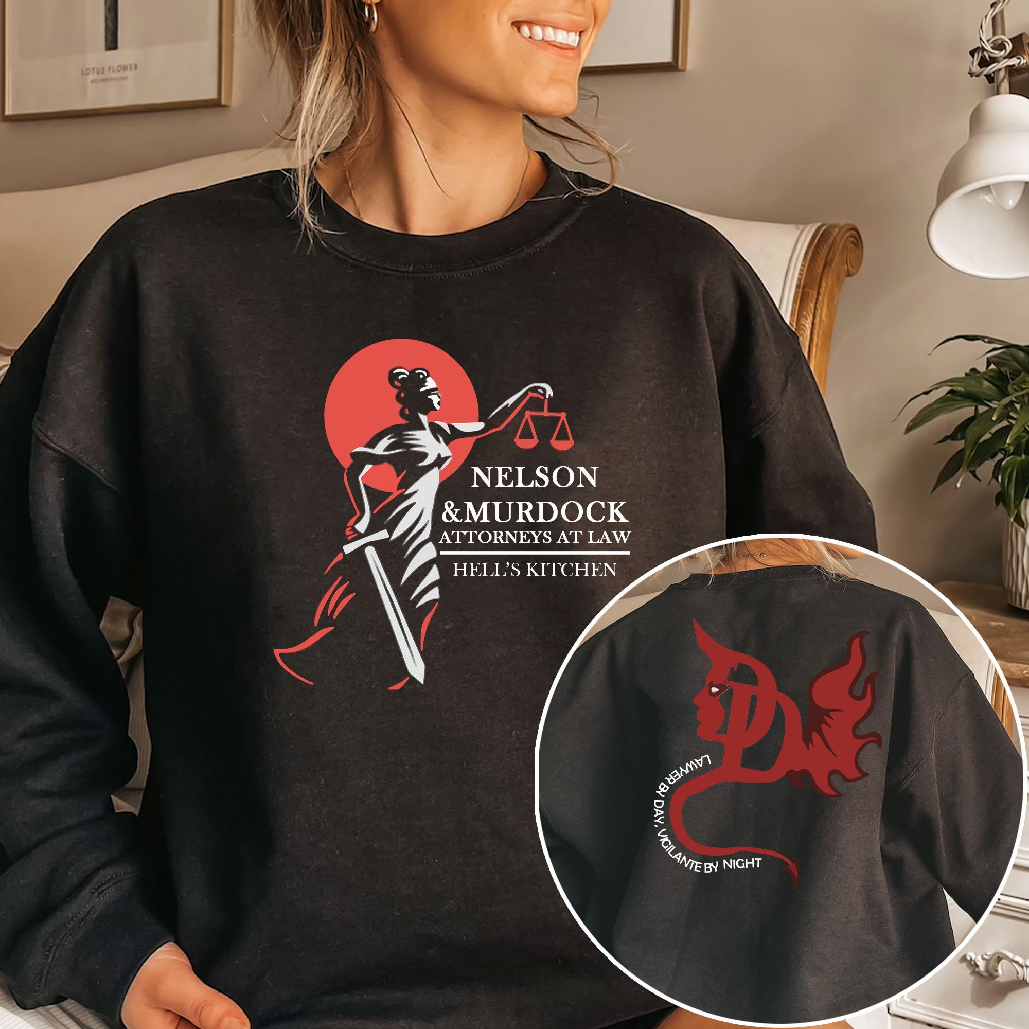 Nelson & Murdock Attorneys At Law Hell's Kitchen Unisex Sweatshirt Nelson & Murdock Attorneys At Law Hell's Kitchen Unisex Sweatshirt