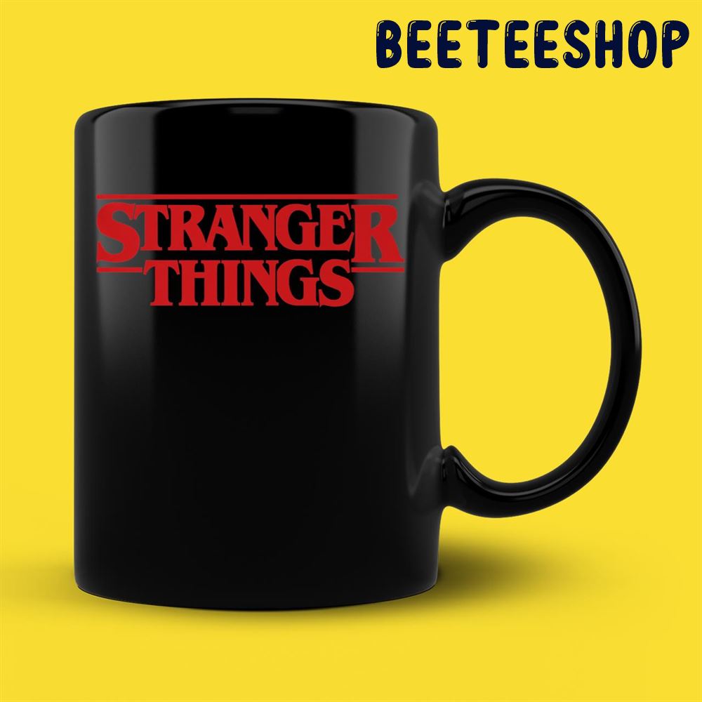 Netflix Stranger Things Simple Red Logo Mug Netflix Stranger Things Simple Red Logo Mug