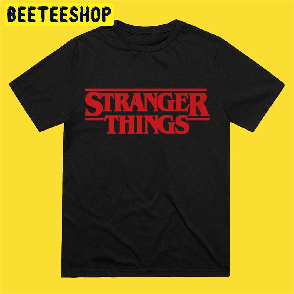 Netflix Stranger Things Simple Red Logo Unisex T-Shirt Netflix Stranger Things Simple Red Logo Unisex T-Shirt