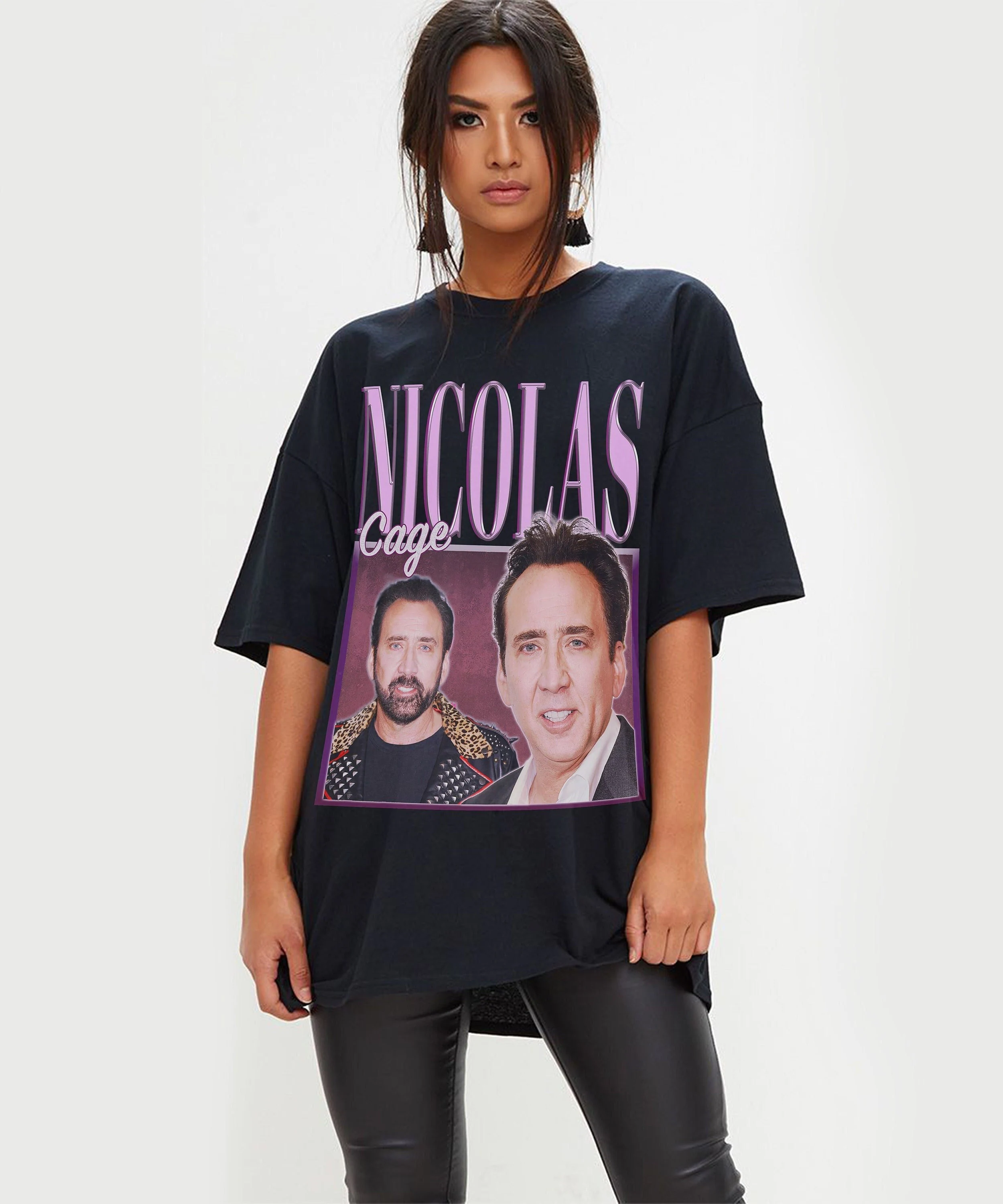 Nicolas Cage Retro Vintage Art Unisex T-Shirt