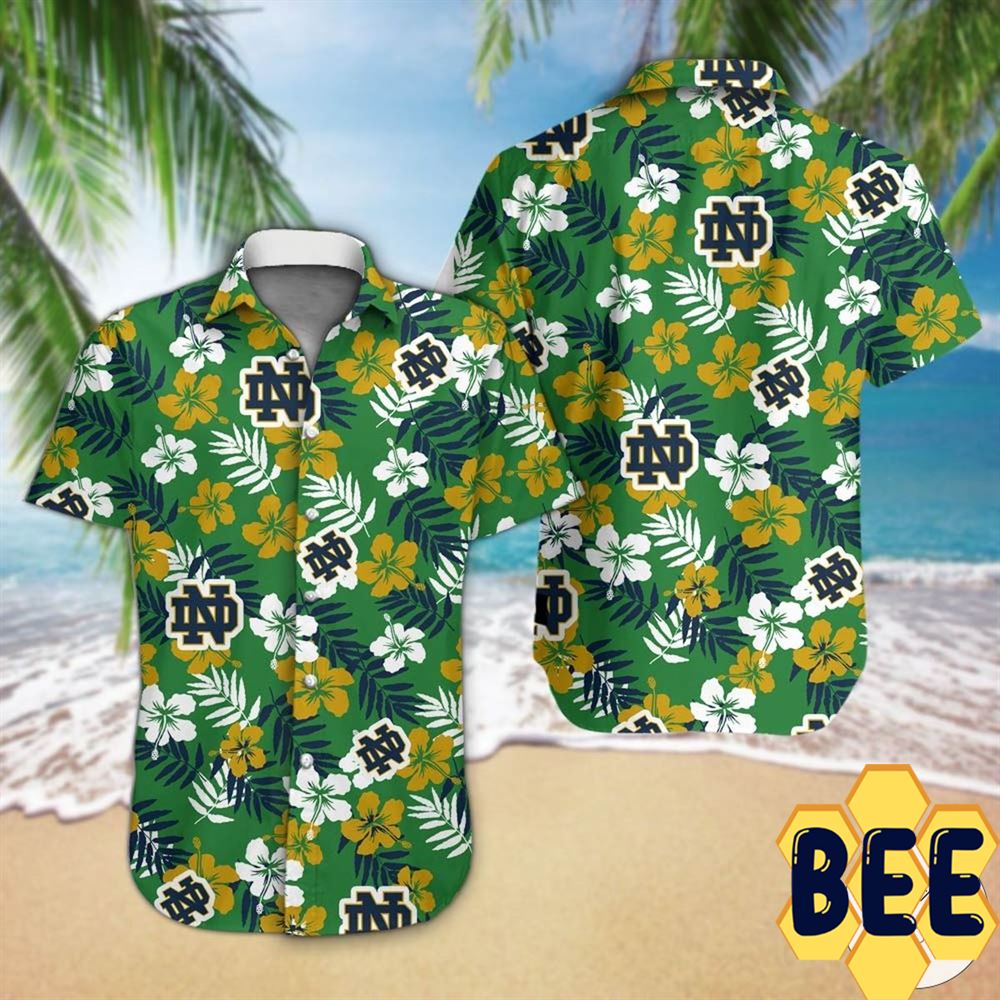 Notre Dame Fighting Irish football Hawaiian Shirt Notre Dame Fighting Irish football Hawaiian Shirt