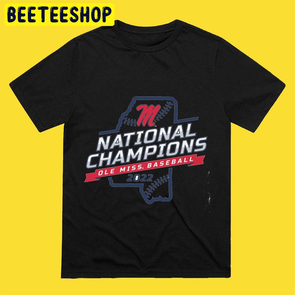 Ole Miss National Champs State Outline Unisex T-Shirt Ole Miss National Champs State Outline Unisex T-Shirt
