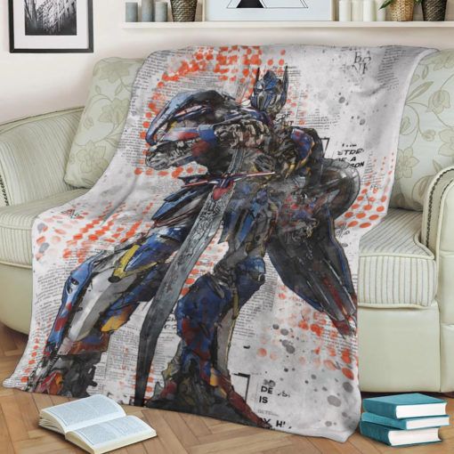 Optimus Prime Transformer Fleece Blanket Throw Blanket Gift Optimus Prime Transformer Fleece Blanket Throw Blanket Gift
