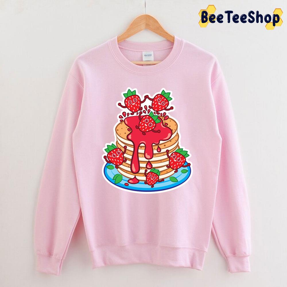 Pancakes Strawberry Unisex T-Shirt Pancakes Strawberry Unisex T-Shirt