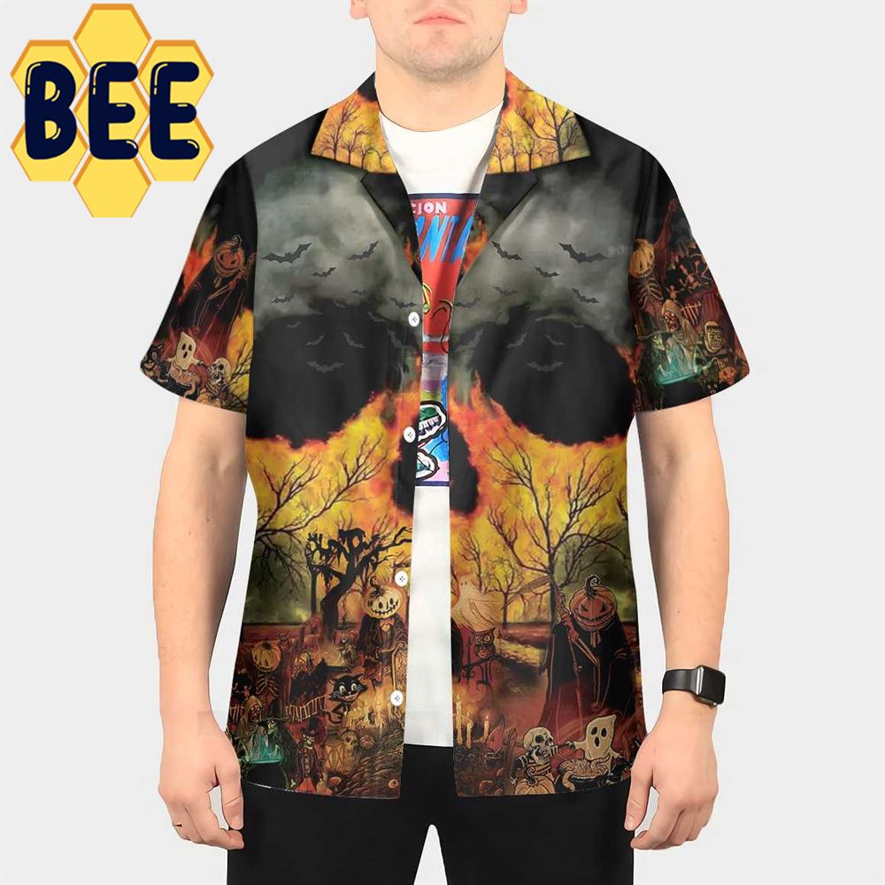 Party At Halloween Night Hawaiian Shirt Party At Halloween Night Hawaiian Shirt