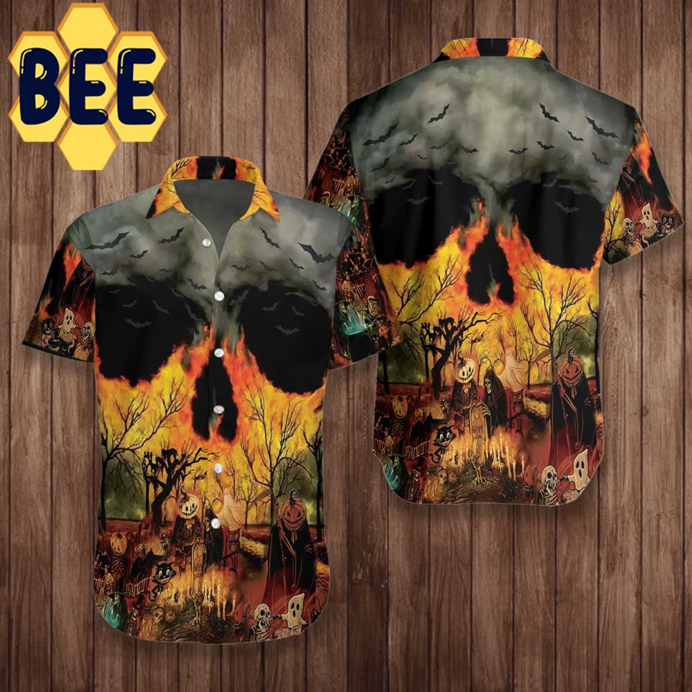 Party At Halloween Night Hawaiian Shirt Party At Halloween Night Hawaiian Shirt
