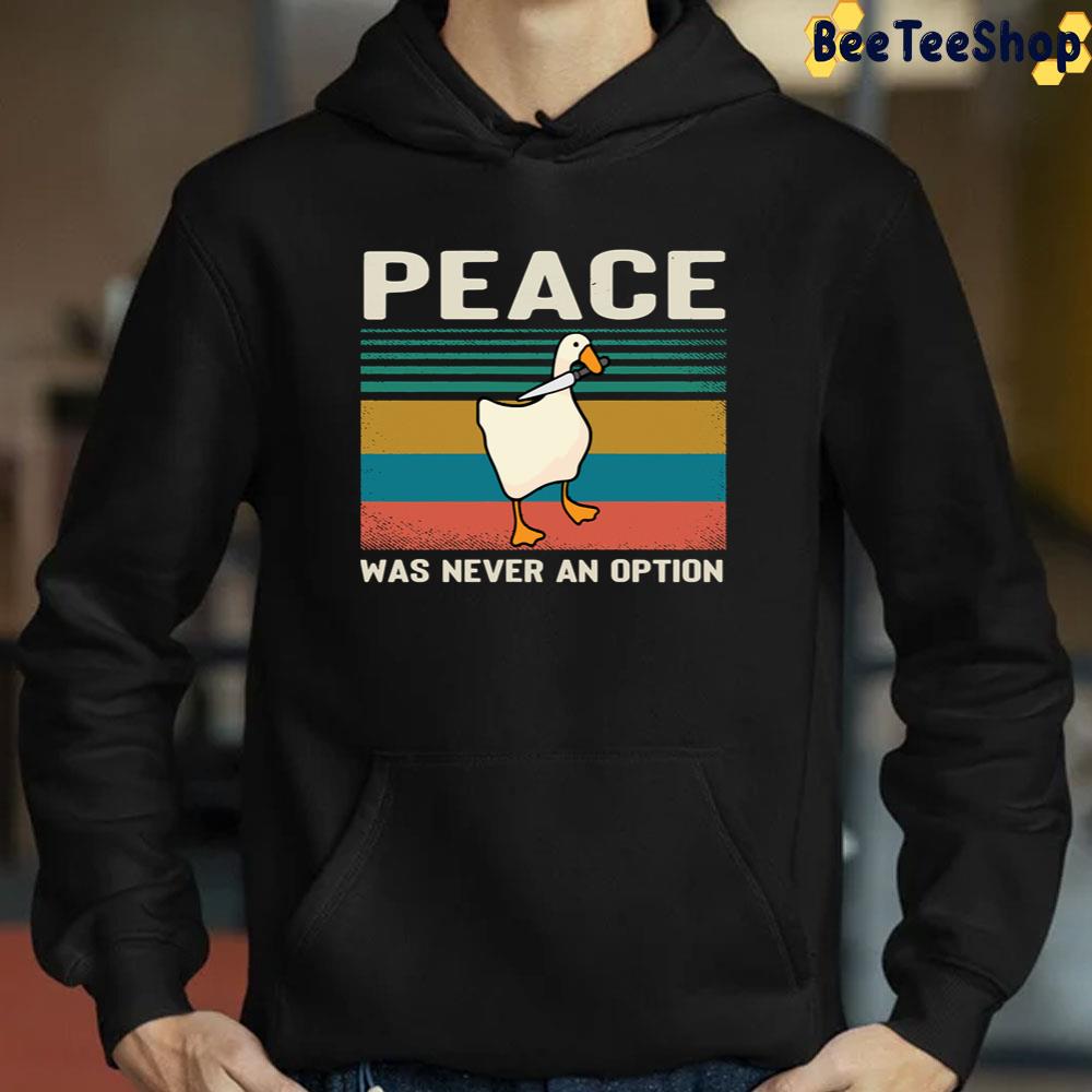 Peace Was Never An Option Humorous Duck Vintage Unisex T-Shirt Peace Was Never An Option Humorous Duck Vintage Unisex T-Shirt