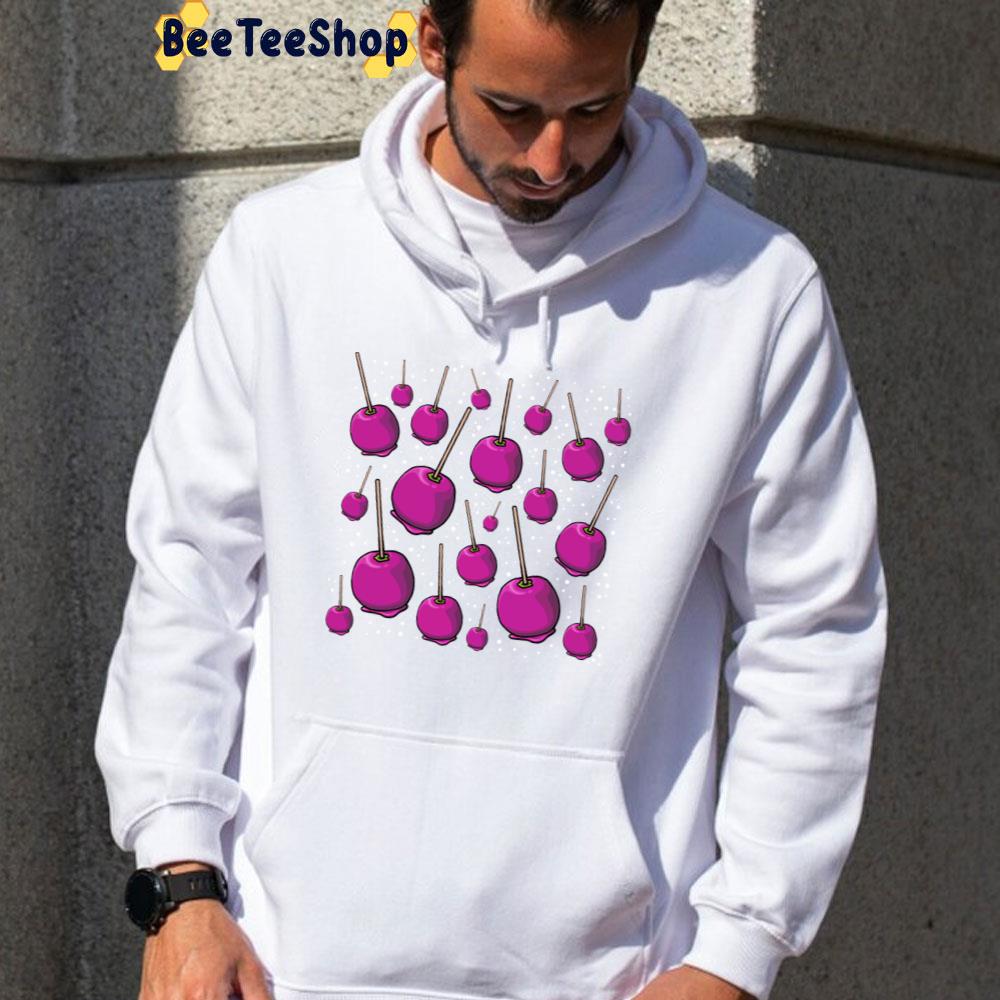 Pink Candy Apples Halloween Treat Pattern Unisex T-Shirt Pink Candy Apples Halloween Treat Pattern Unisex T-Shirt