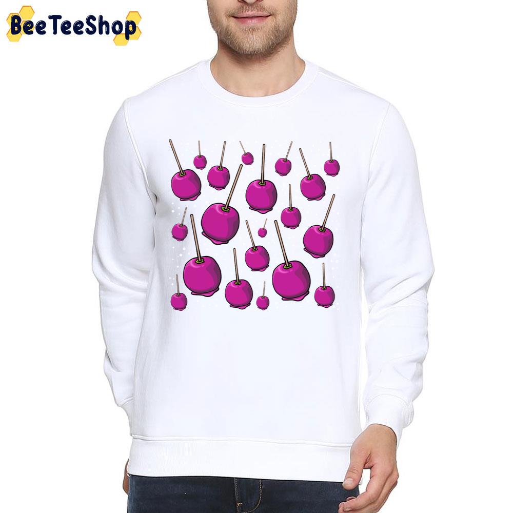 Pink Candy Apples Halloween Treat Pattern Unisex T-Shirt Pink Candy Apples Halloween Treat Pattern Unisex T-Shirt