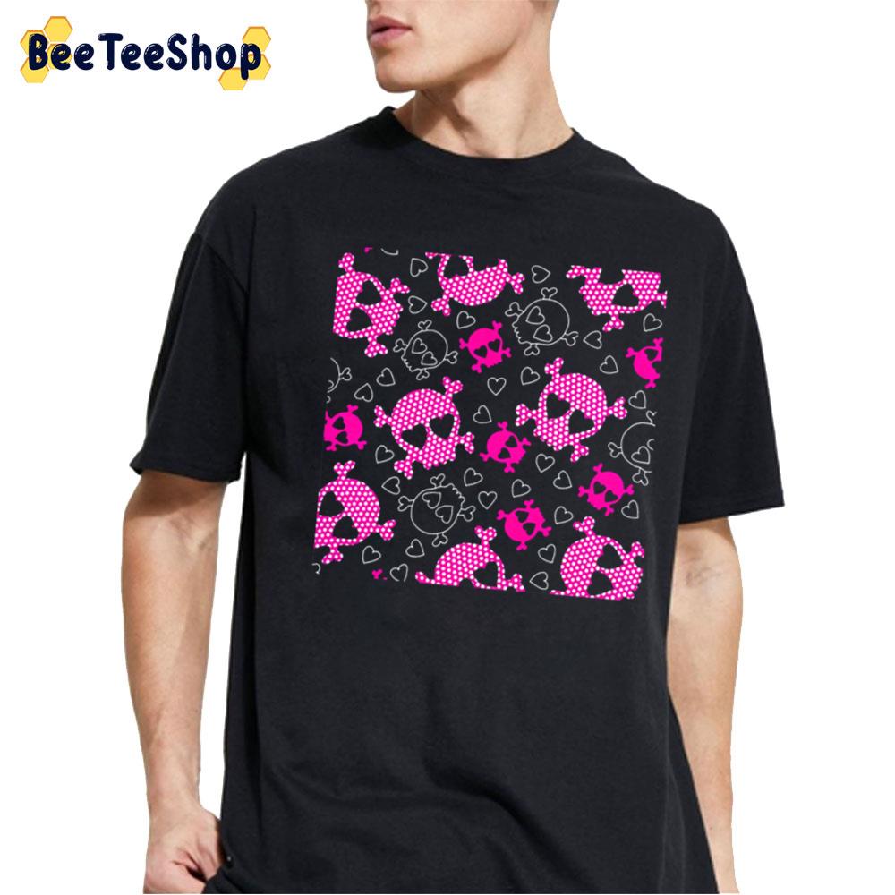 Pink Skull Icons Unisex T-Shirt Pink Skull Icons Unisex T-Shirt