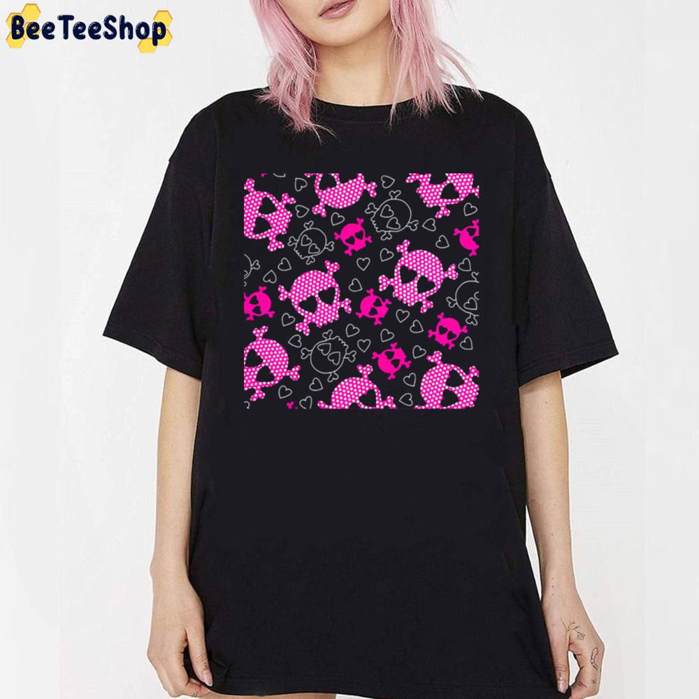Pink Skull Icons Unisex T-Shirt Pink Skull Icons Unisex T-Shirt