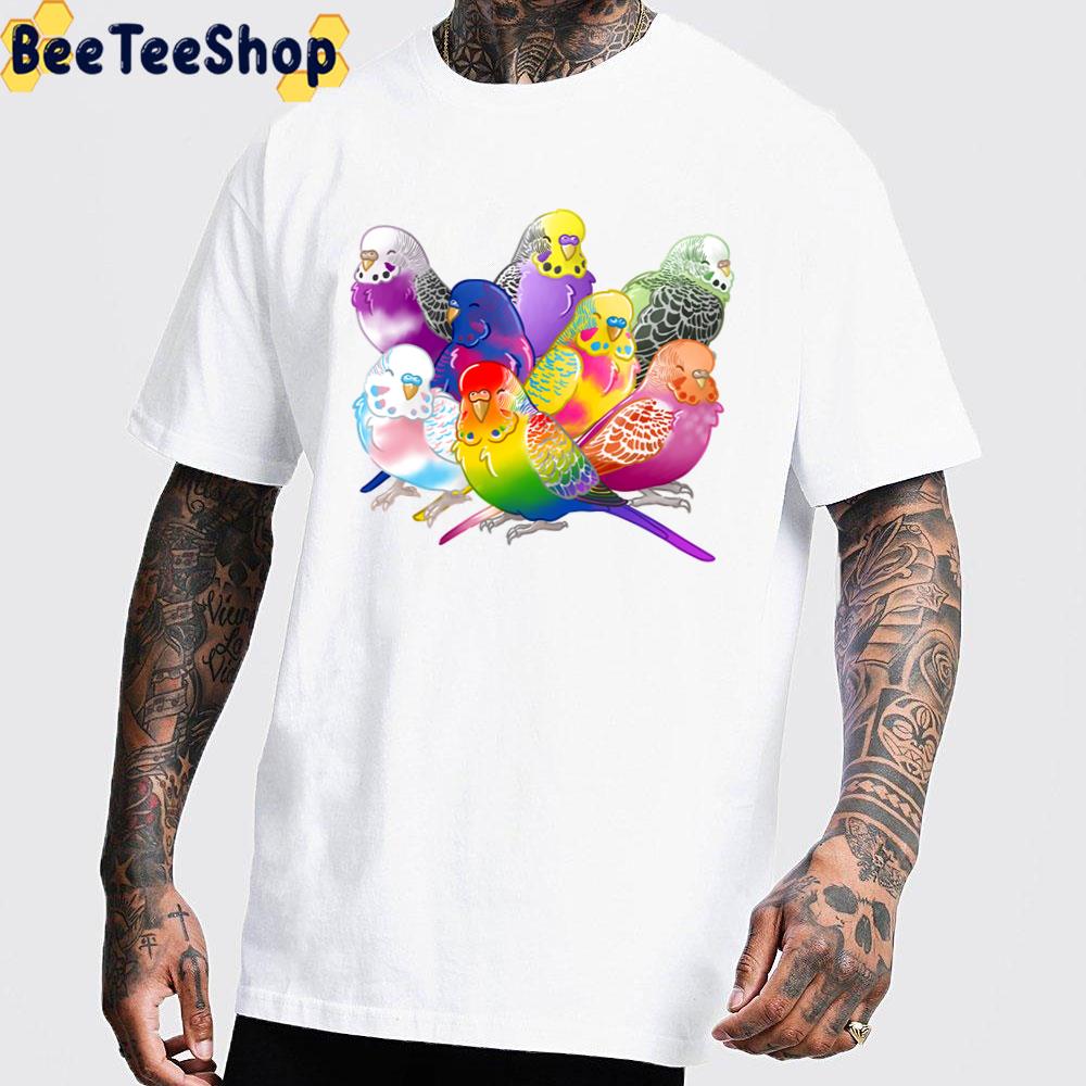Pride Budgie Group Unisex T-Shirt Pride Budgie Group Unisex T-Shirt