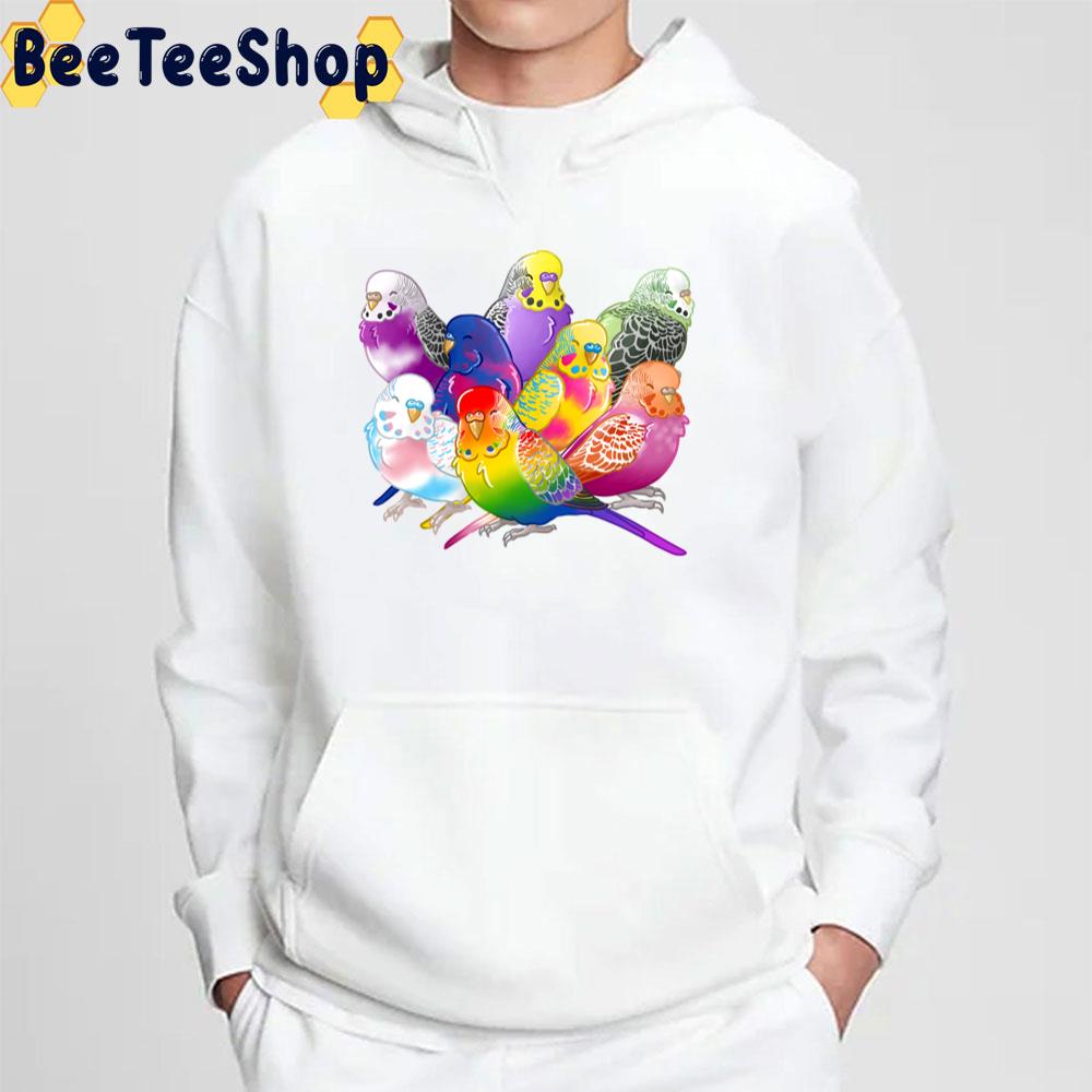 Pride Budgie Group Unisex T-Shirt Pride Budgie Group Unisex T-Shirt