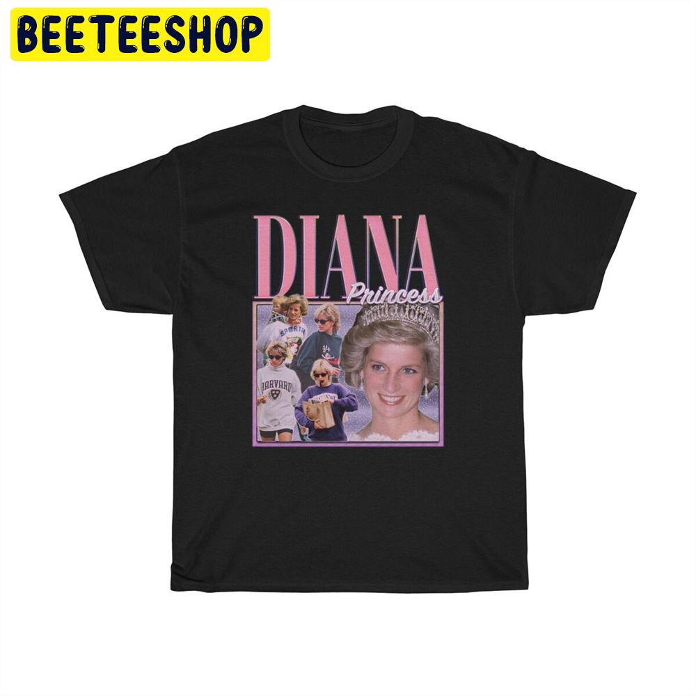 Princess Diana Retro Vintage Art Unisex T-Shirt Princess Diana Retro Vintage Art Unisex T-Shirt