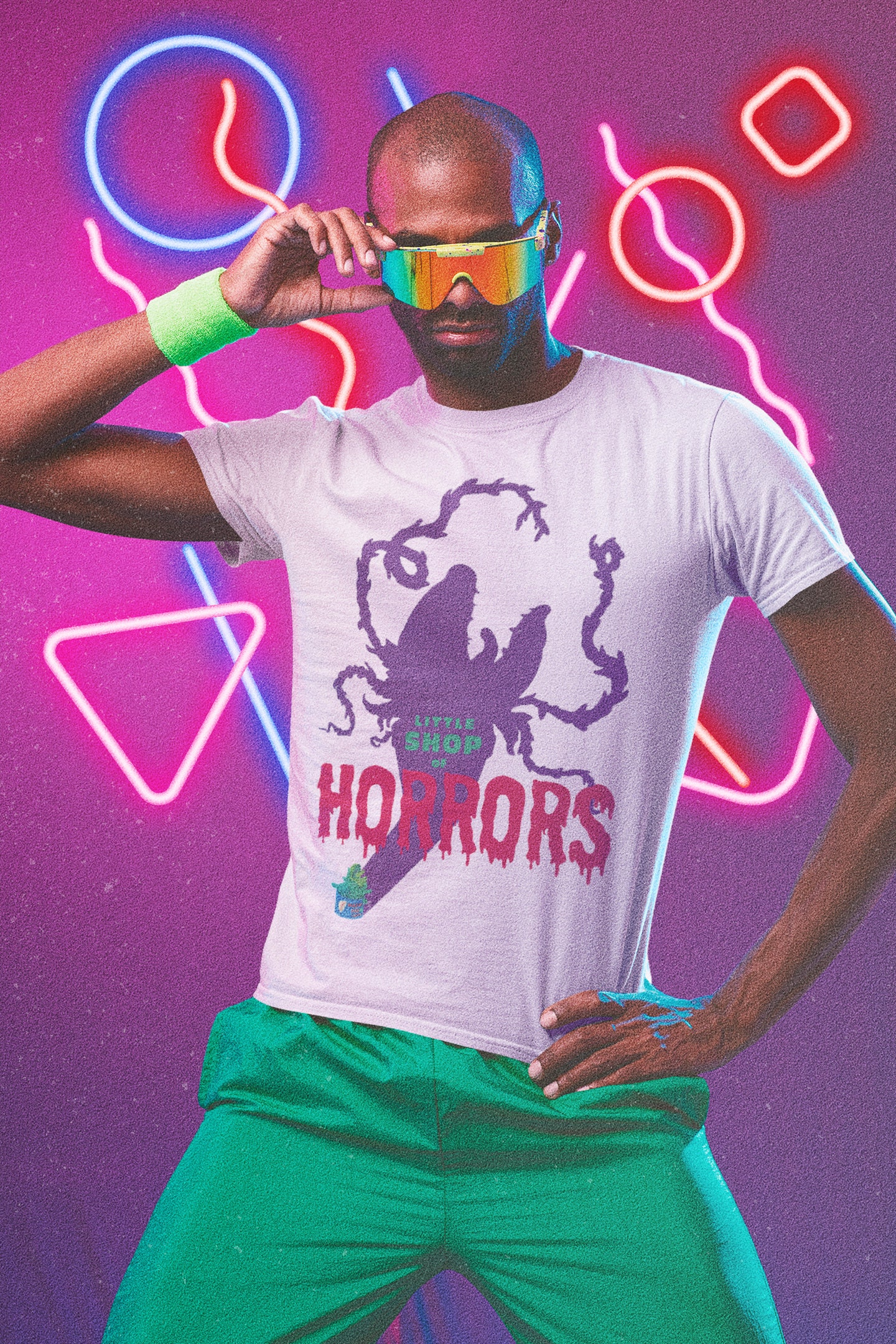 Pruple Red Green Art Little Shop Of Horrors Halloween Unisex T-Shirt Pruple Red Green Art Little Shop Of Horrors Halloween Unisex T-Shirt