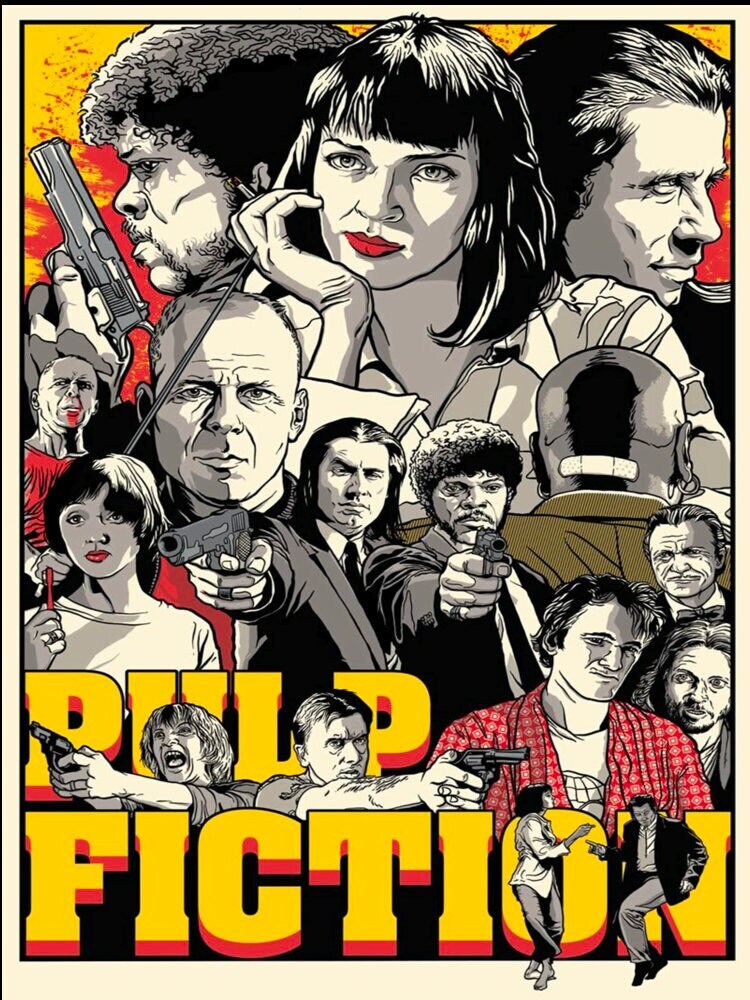 Pulp Fiction Vintage Movie Halloween Unisex T-Shirt Pulp Fiction Vintage Movie Halloween Unisex T-Shirt