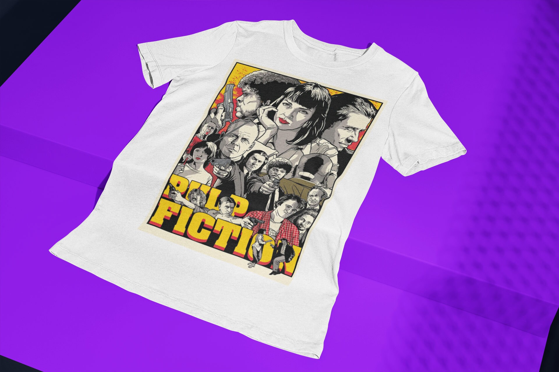 Pulp Fiction Vintage Movie Halloween Unisex T-Shirt Pulp Fiction Vintage Movie Halloween Unisex T-Shirt