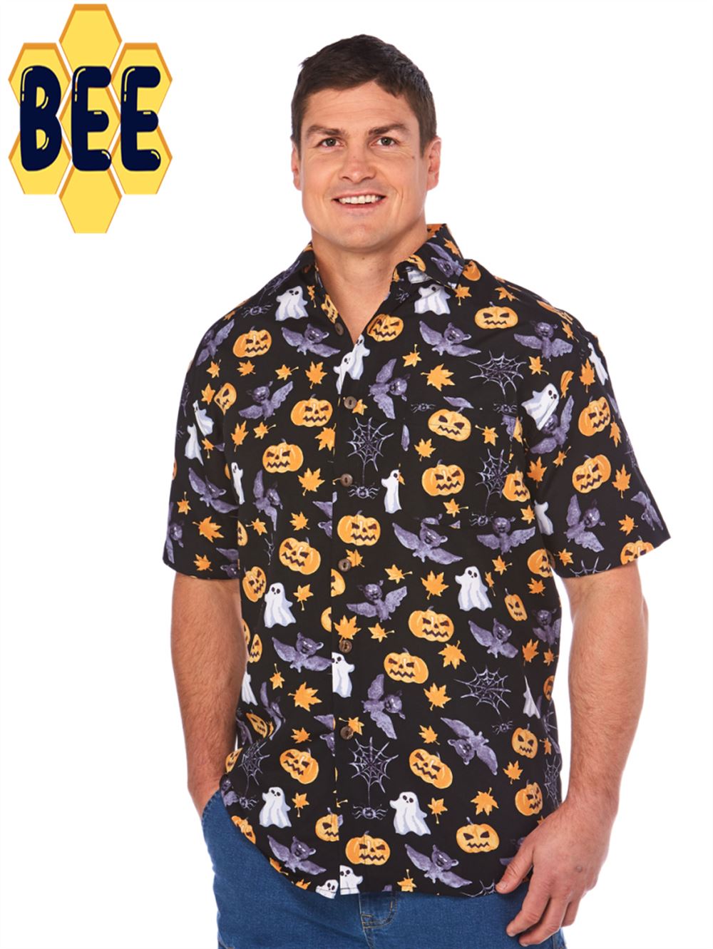 Pumpkins Bats Halloween Hawaiian Shirt Pumpkins Bats Halloween Hawaiian Shirt